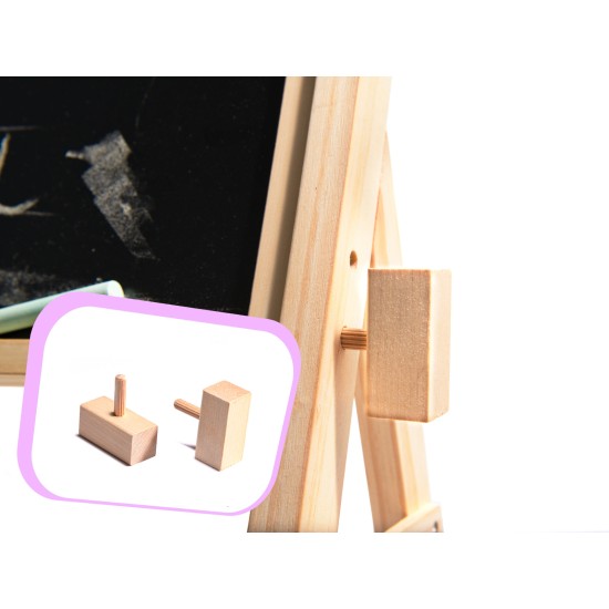 Didelė magnetinė dvipusė piešimo lenta su priedais 90 cm.
